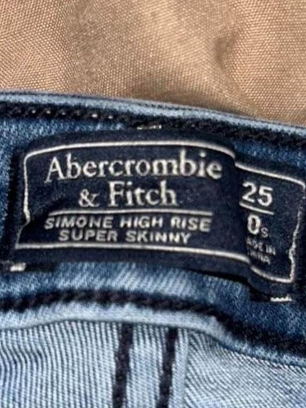Abercrombie & Fitch Simone High Rise Super Skinny Jeans - Light Blue Denim